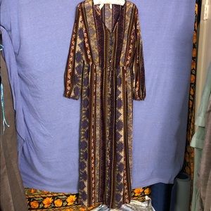 Long sleeved chiffon overly Xhilaration dress XL